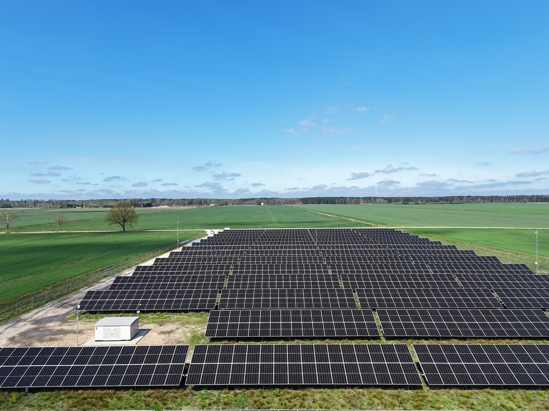 Saules elektrostacija Olaines novadā 